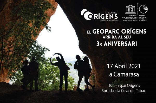 El Geoparc Orígens celebra el seu tercer aniversari amb la Ruta de la Cova del Tabac